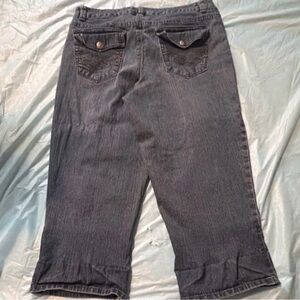 Style & Co. Charcoal Cropped Jeans